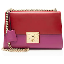 Borsa a spalla media Padlock in pelle Gucci