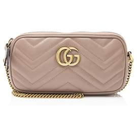 Gucci Matelassé Pelle GG Marmont Piccola Borsa a Spalla