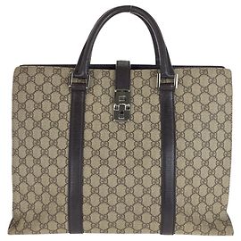 Borsa da lavoro in pelle GG Supreme di Gucci