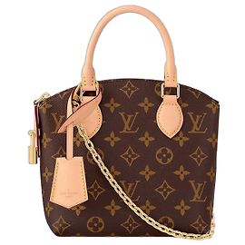 Louis Vuitton Lock it BB Handbag Brown Cloth