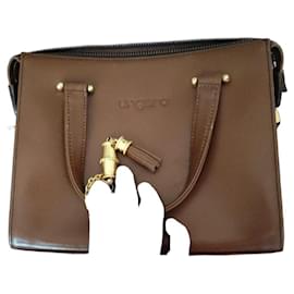 Autre Marque Borsa in pelle marrone