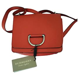 Borsa a spalla Burberry in pelle arancione