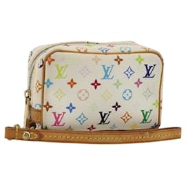 LOUIS VUITTON Pochette Wapity Monogram Multicolore Bianca M58033 Auth BAZ880A