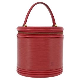 LOUIS VUITTON Borsa a Mano Epi Cannes Rossa M48037 LV Auth ka3557