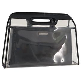 Borsa a Mano GUCCI Vinile Nero 000 2058 0548 5 Auth AMZ133