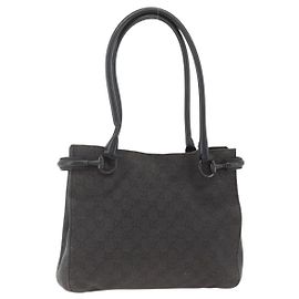 GUCCI GG Canvas Schultertasche Schwarz 101971 Auth ka3517