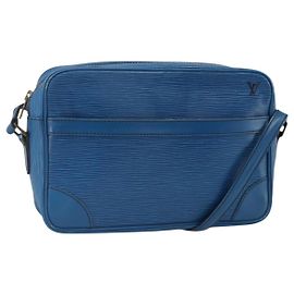 LOUIS VUITTON Borsa a Spalla Epi Trocadero 27 Blu M52315 LV Auth 173111