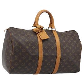 LOUIS VUITTON Borsa Boston Monogram Keepall 45 M41428 Auth LV ka3645