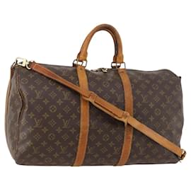 LOUIS VUITTON Monogram Keepall Bandouliere 50 Borsa Boston M41416 LV Auth 174446