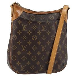 LOUIS VUITTON Monogram Odeon PM Schultertasche M56390 LV Auth BA11801