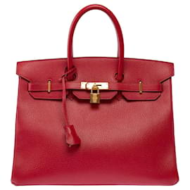 Hermès Borsa HERMES Birkin 35 in Pelle Rossa - 103417