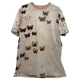 T-shirt Givenchy con stampa floreale rosa in cotone XS