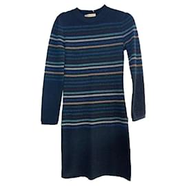 Vestido listrado Chloé preto XS