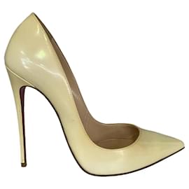 Christian Louboutin So Kate Pumps gelbes Leder