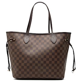 Louis Vuitton Borsa Neverfull MM Damier Ebene Marrone