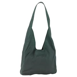 Borsa a Spalla PRADA Nylon Verde Argento Auth BA11893