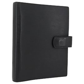 CUBIERTA DE AGENDA DIARIA LOUIS VUITTON Epi Agenda GM Negra R20212 LV Auth BAZ193