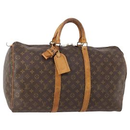 LOUIS VUITTON Borsa Boston Monogram Keepall 50 M41426 LV Auth BSZ706