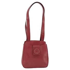Céline Borsa Tote Circle in pelle oro bordeaux Auth SW2245A