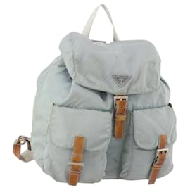 Zaino PRADA in nylon azzurro chiaro argento autentico bs34101 - Prada