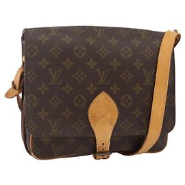 LOUIS VUITTON Bolsa de Hombro Monogram Cartouchiere GM M51252 LV Auth BA11850