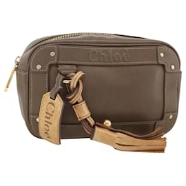 Borsa a mano Chloe in pelle marrone dorato Auth bs34233 - Chloé