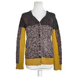 Vintage Etro Cardigan Braun Gelb M