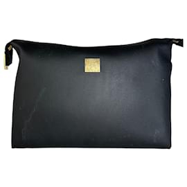 Céline Clutch in pelle nera Celine Paris vintage