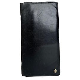 Vintage Cartier Leder-ID-Halter schwarz