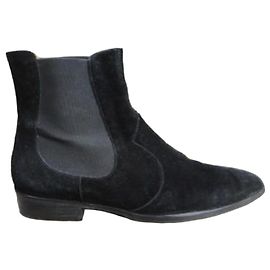 Ba&Sh Stiefeletten aus Wildleder Schwarz