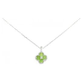 Autre Marque Collana a Fiore in Oro Bianco Au750