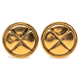 Orecchini a clip placcati in oro Chanel