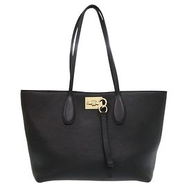 Borsa Tote in Pelle Gancini di Salvatore Ferragamo