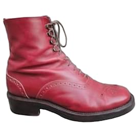 Sartore Emma 2 Stiefeletten aus rotem Leder