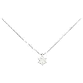 Autre Marque Diamant-Halskette aus Weißgold Au750