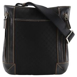 Céline Borsa a spalla in tela di nylon Macadam Celine con pelle