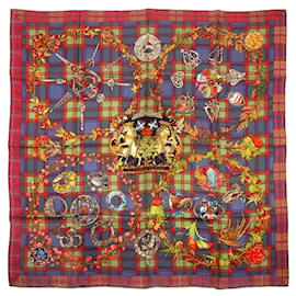 Hermès: Foulard intitolato 'Fleurs d'Ecosse' 90 cm