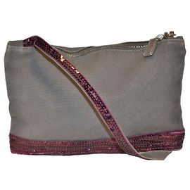 Borsa Vanessa Bruno Grigia in Cotone con Paillettes Fuchsia