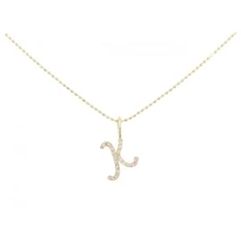 Autre Marque Collana con iniziale K in Au750 e diamanti