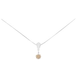 Autre Marque Collana in diamante in oro bianco Au750
