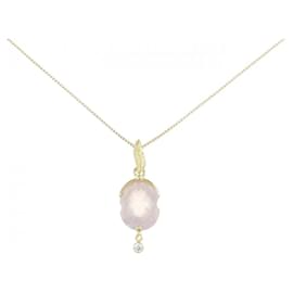 Collier en Quartz Rose Au750 - Autre Marque