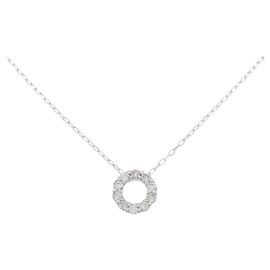 Autre Marque Colar de diamante em ouro branco Au750