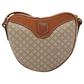 Céline Celine Vintage Macadam Canvas and Leather