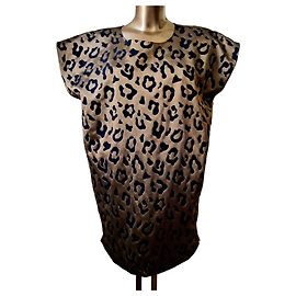 Autre Marque Top MOIMOI mit Leopardenmuster