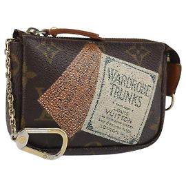 LOUIS VUITTON Collezione Etichetta Monogram Trousse Cre Pouch M63800 LV Auth mr2261