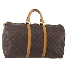 LOUIS VUITTON Borsa Boston Monogram Keepall 50 M41426 Auth LV YKZ016