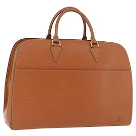 LOUIS VUITTON Borsa a Mano Epi Sorbonne Zipangu Oro M54518 LV Auth ep13869