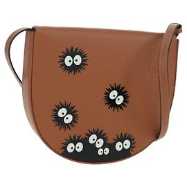 LOEWE Borsa con tacco Soot Sprites Dust Bunny di Ghibli's Totoro A661V01X05 Auth SW2259SM
