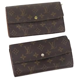 Portafoglio Monogram LOUIS VUITTON 2 Set LV Auth BA11389