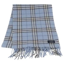 Sciarpa in lana Nova Check Burberry Azzurro Chiaro Auth YKZ391